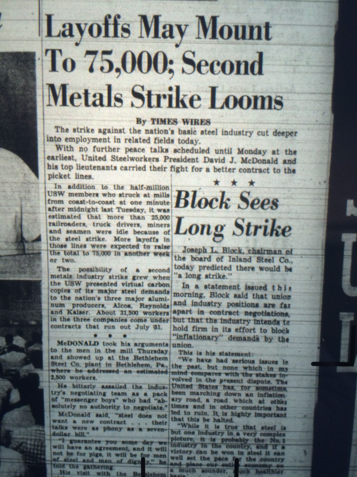 1959 steel strike